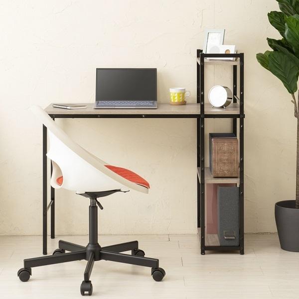 ラック付き4WAYデスク ラック付き4WAYデスク 幅100cm 家具 インテリア デスク 机 ユニット