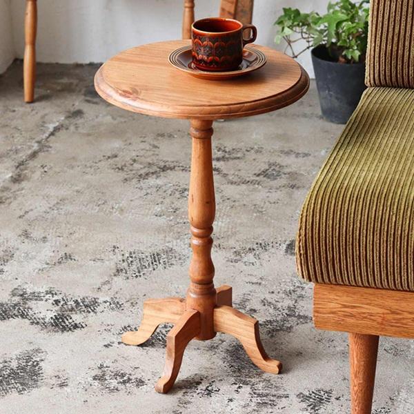 アンティーク　オケージョナルテーブル　サイドテーブル　ナイトテーブル　花台 WOOD】パイン オケージョナルテーブル NEIN MARKE / ナインマーケ 家具 サイドテーブル・ナイトテーブル・ローテーブル
