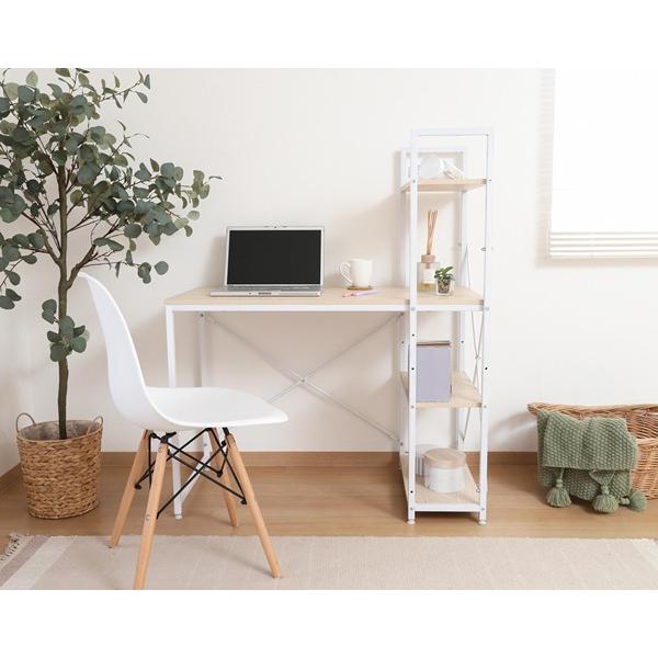 不二貿易（Fuji Boeki） ラック付きデスク アチーブ OAK WN 家具