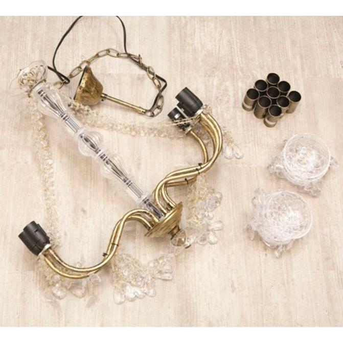 9灯シャンデリア ジュリエット LED電球対応可 ノックダウン 家具