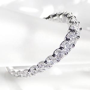 Pt900 ダイヤモンド エタニティ リング 1.0ct H-SIクラス : ジュエリー
