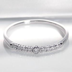 ピンキー対応 K10YG/WG/PG 細身 ダイヤモンド リング | 