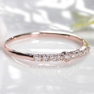 ピンキー対応 K10YG/WG/PG 細身 ダイヤモンド リング |  | 01