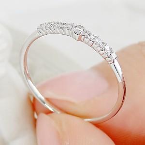 ピンキー対応 K10YG/WG/PG 細身 ダイヤモンド リング |  | 03