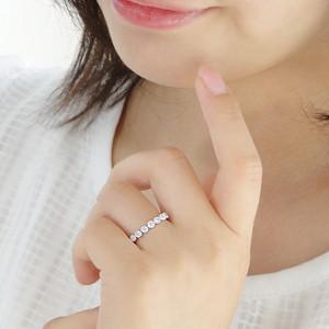 Pt900  0.25ct  アンティーク エタニティ リングの画像