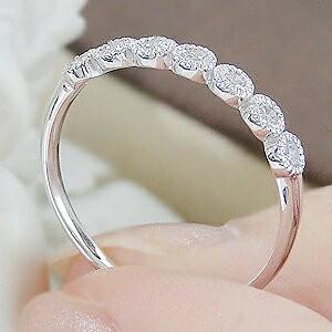 ダイヤモンド 10k WG YG PG エタニティ リング 指輪 ダイヤ ミル打ち アンティーク H-SIクラス クラシカル 10金 ハーフエタ vi-0089 |  | 04