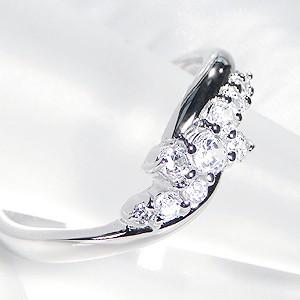 pt950 ダイヤモンド リング 0.31ct : ジュエリーvivid - 通販 - Yahoo