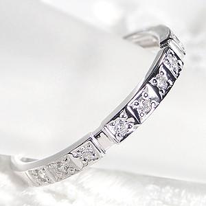 Pt950 0.1ct H-SIクラス テン ダイヤモンド エタニティリング