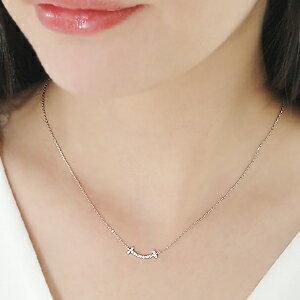 Pt950 スマイル ダイヤモンド ネックレス 0.08ct ペンダント 人気 ダイヤ ペンダント ダイア マイクロ プレゼント ギフト レディース プラチナ vi-0138の画像