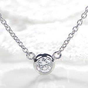 Pt950 1カラット　一粒ダイヤモンドネックレス Pt950 一粒 ダイヤモンド ネックレス 0.1ct : ジュエリーvivid - 通販
