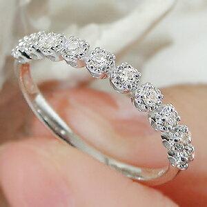 ピンキー対応 pt950 0.2ct シャンパンカラー ダイヤモンド エタニティ リング プラチナ 細身 人気 ギフト 10周年 ピンキー テンダイヤ vi-0154の画像