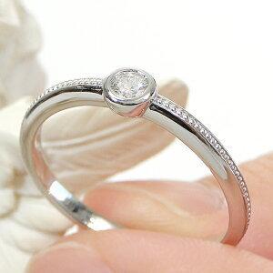 ピンキー対応 K24 Pt1000 0.1ct 一粒 ダイヤモンド リング 純金 純 