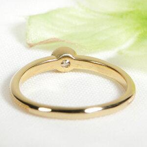 ピンキー対応 K24 Pt1000 0.1ct  一粒 ダイヤモンド リング 純金 純プラチナ イエロー ゴールド ピンキー ダイヤ 重ね着け ひと粒 ２４金 vi-0204の画像