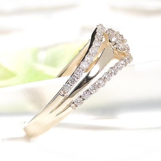 K18 YG PG 0.52ct ダイヤモンド リング人気 上品 ダイヤ ダイア K18 YG PG 0.52ct ダイヤモンド リング人気 上品 ダイヤ ダイア