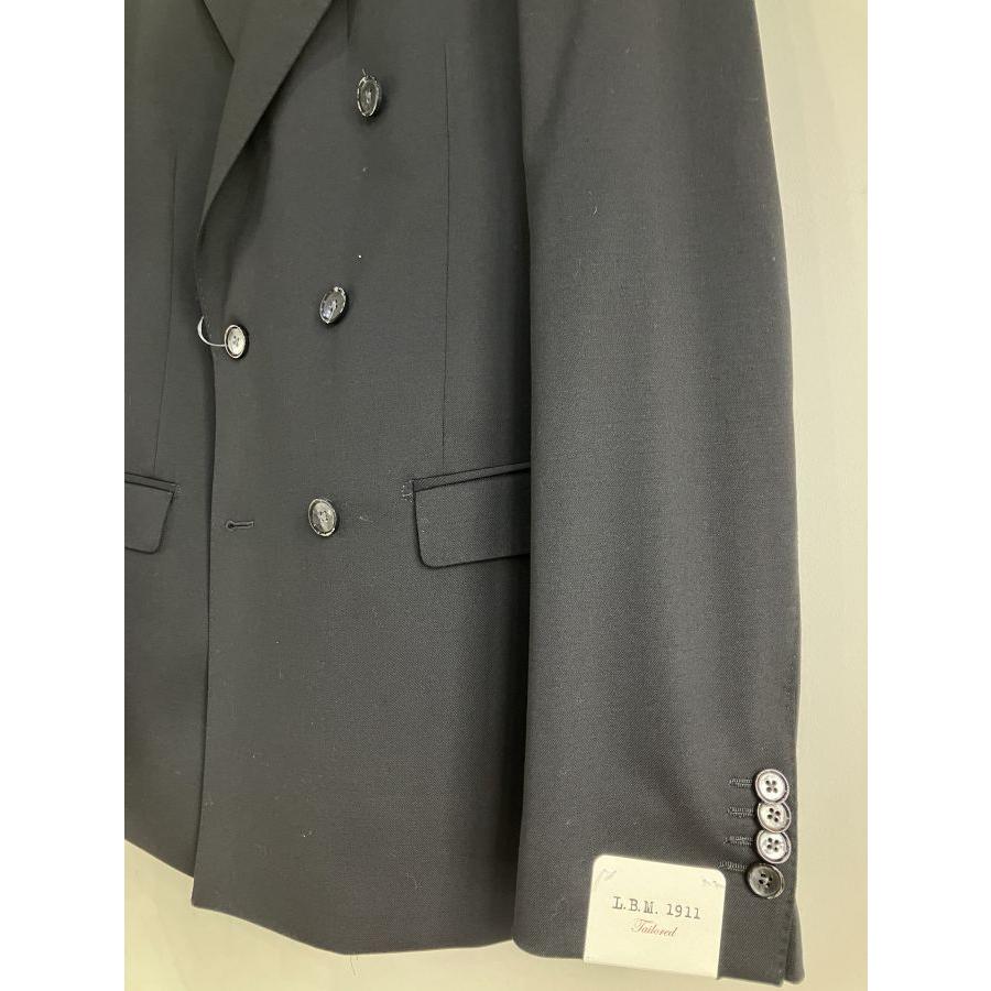 【LBM｜エルビーエム】【セール30%off】LBM ブラック ダブルブレスト6つボタン2つ掛け サイドベンツ スーツ/2327742*SU#MCの画像