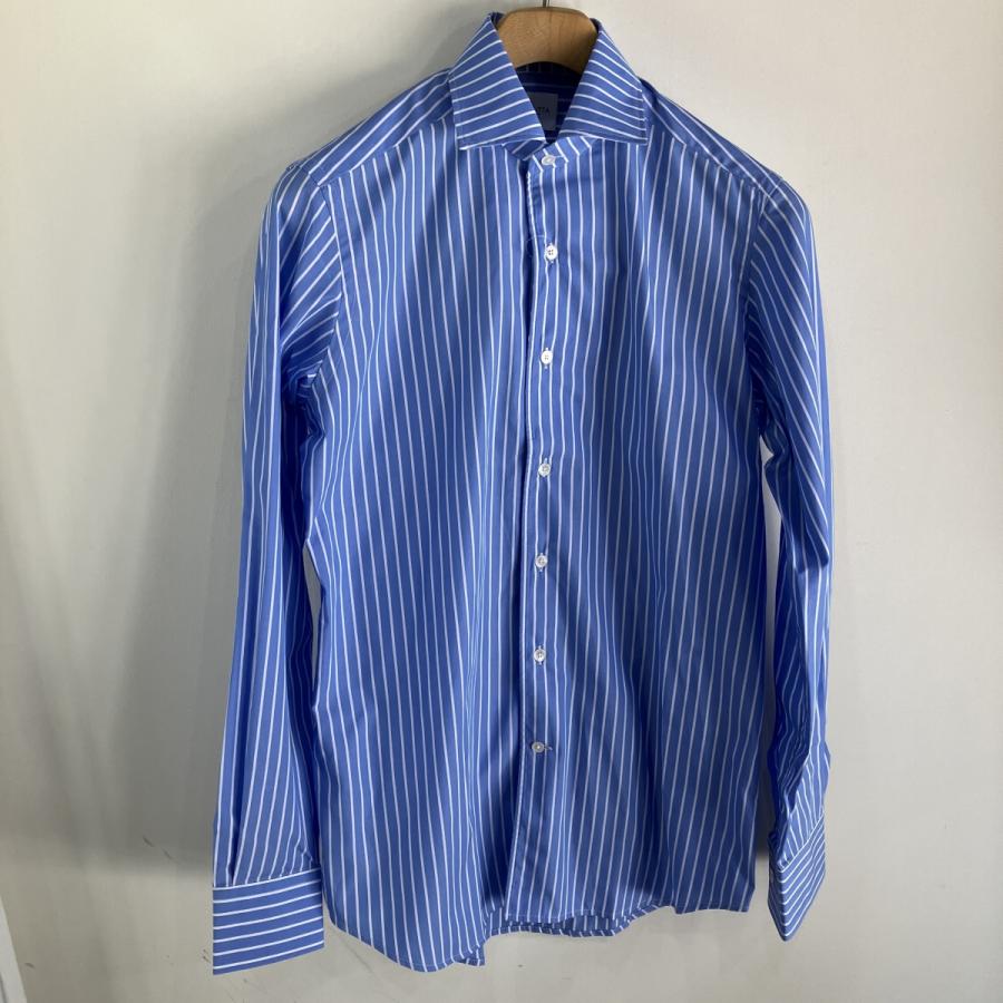 【BAGUTTA｜バグッタ】【セール30%off】バグッタ ワンピースカラーストレッチシャツ ストライプ/BRERA-EBV-CN0010 ...