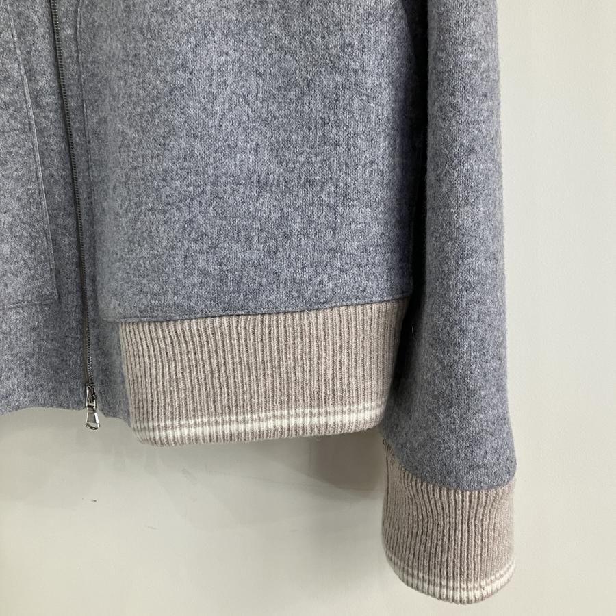 【LBM｜エルビーエム】【セール30%off】エルビーエム ソフトツィード フーテッドブルゾン/9375-35703*BR#MCの画像
