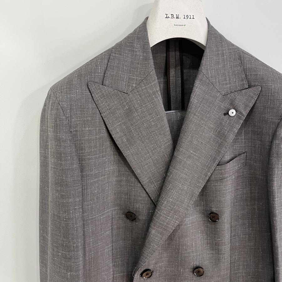 希少】ルビアム セットアップ スーツ コットン100% グレー L イタリア製