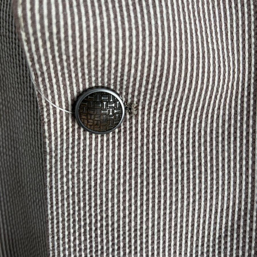 【TAGLIATORE】【セール30%off】タリアトーレ DERRICK ピークドラベル2Bジャケット ストライプシアサッカー/DERRICK26K-550047*JK#MCの画像