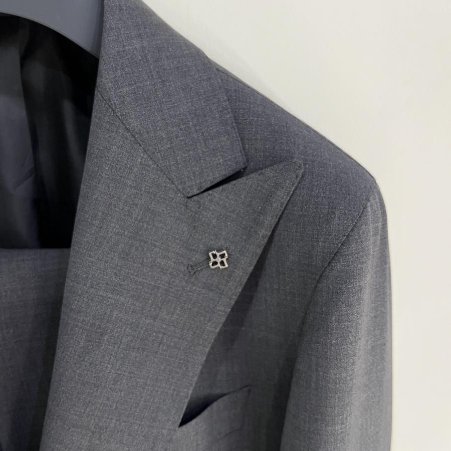 【TAGLIATORE】【セール30%off】タリアトーレ ピークドラペル2Bシングルスーツ トロピカルストレッチウール チャコールグレー/2SVS26B11-6000090*SU#MCの画像