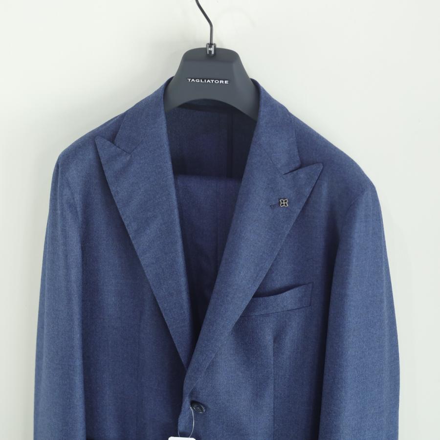 【TRIVALENTE】【セール30%off】タリアトーレ DERRICK サキソニー2Bピークドラペルシングルスーツ パンツ1タックシャーリング/DERRICK26K-550012-I*SU#MCの画像