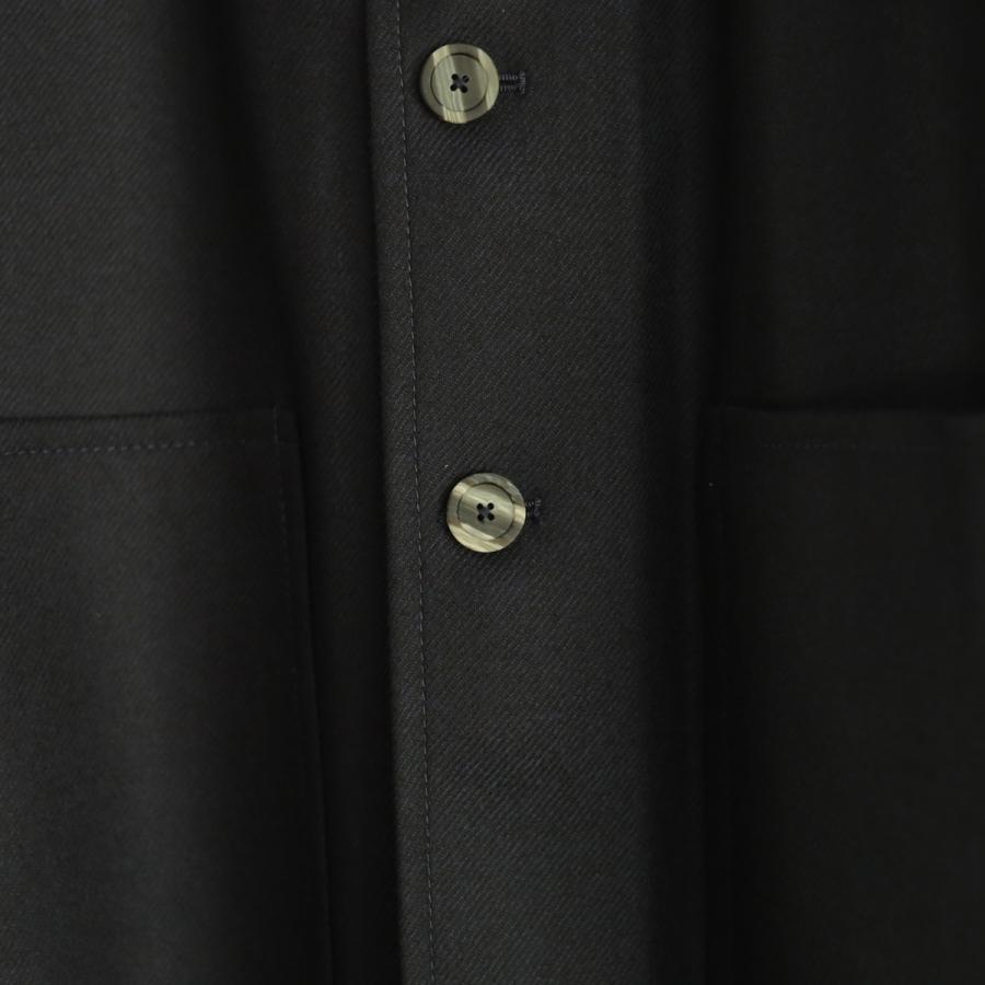 【TRIVALENTE】【セール30%off】タリアトーレ KLEIN スタンドカラーカシミア混シャツジャケット/KLEIN-10021-BK*JK#MCの画像