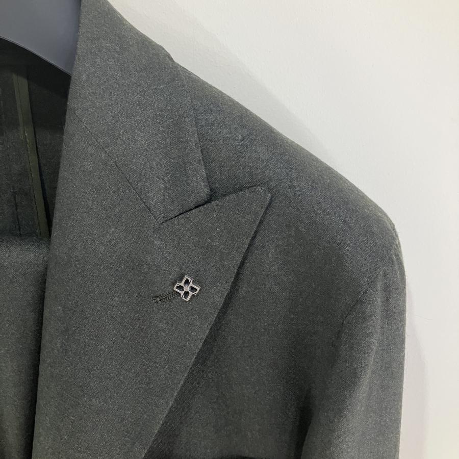 【TAGLIATORE】【セール30%off】タリアトーレ DERRICK サキソニー2Bピークドラペルシングルスーツ パンツ1タックシャーリング/DERRICK26K-550012-V*SU#MCの画像