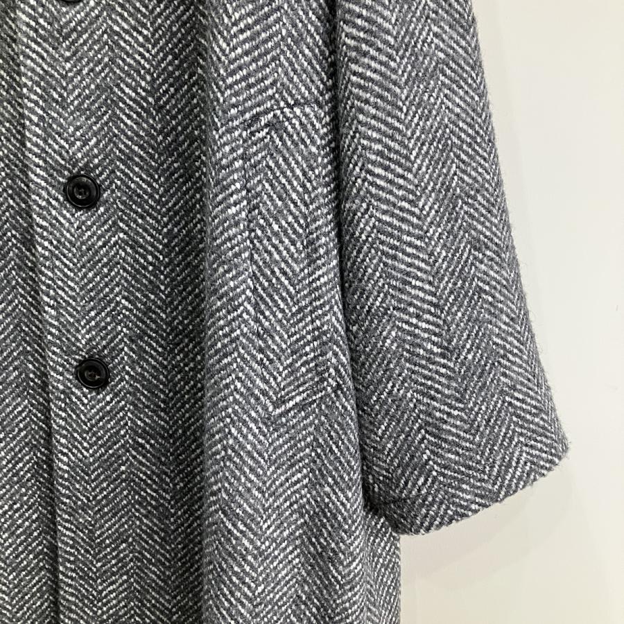 【LBM｜エルビーエム】【セール30%off】エルビーエム ヘリンボーン ラグランスリーブバルカラーコート 大柄ヘリンボーン/7494-57512-1*CT#MCの画像