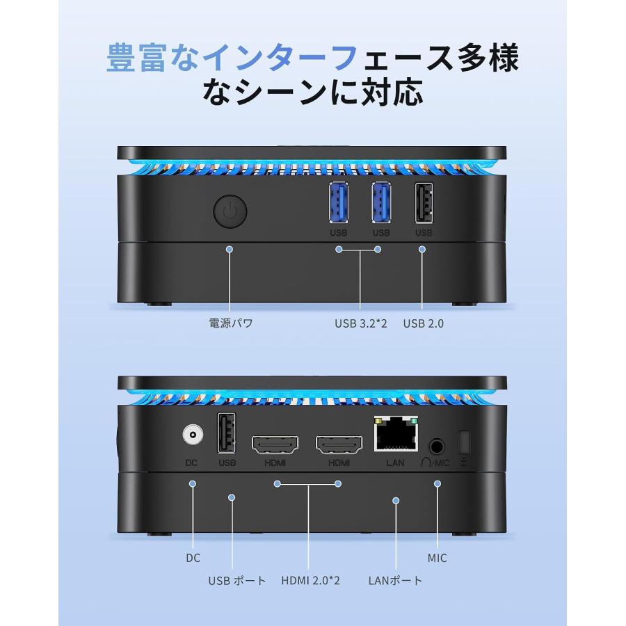 ミニpc Intel N5030　最大3.1Hz mini pc Win11 Pro 12GB+256GB　学校教育、Web ブラウジング、ビジネス オフィス、ビルボードなど |  | 01