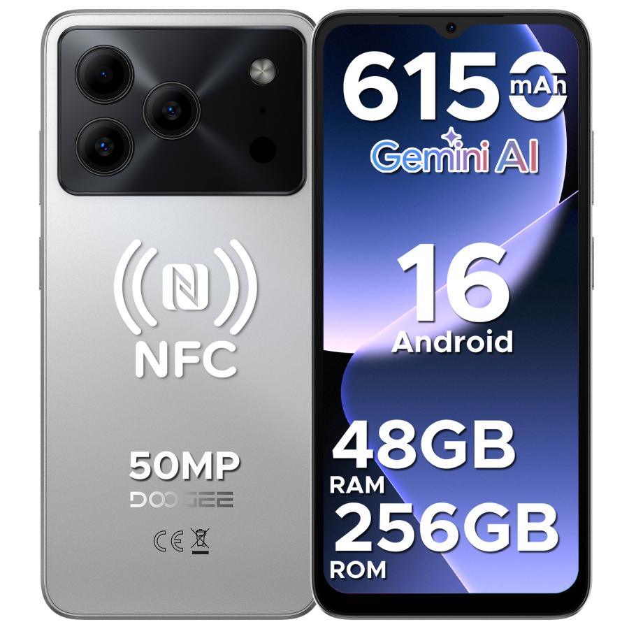 【50%OFFクーポン対象】Note56 Plus Android16 スマホ SIMフリー 6.56インチ 90Hz 48GB+256GB 2TB拡張 6150mAh 50MP NFC 指紋認証 4G LTE スマートフォン | 