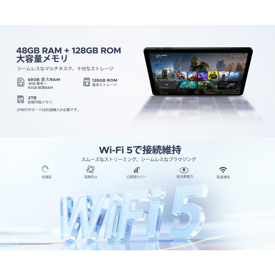 【50%OFFクーポン対象】10インチ セット版 タブレット Android16 Gemini AI Wi-Fiモデル 48GB+128GB 2TB拡張 Widevine L1 P10PRO Bluetoothキーボード付属 |  | 12
