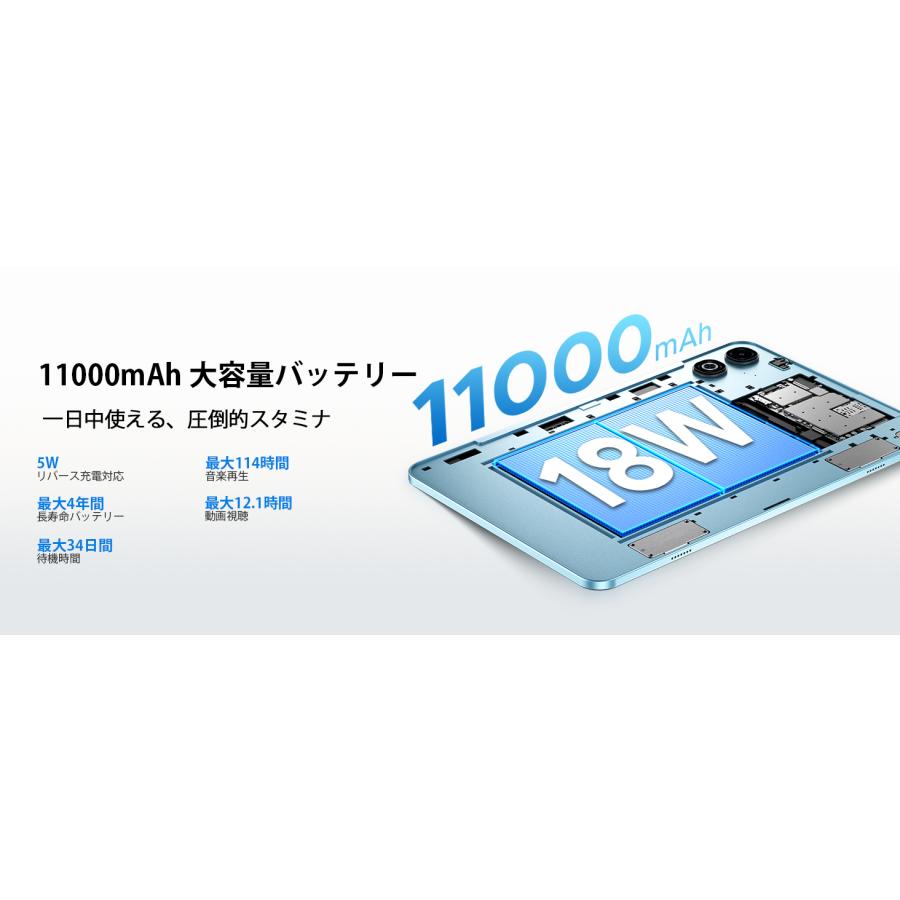 【50%OFFクーポン対象】Android16 タブレット U13 Pro 13インチ Wi-Fiモデル Gemini AI 48GB+256GB 2TB拡張 120Hz Widevine L1 Netflix対応 顔認証 |  | 13