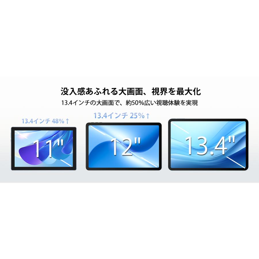 【50%OFFクーポン対象】Android16 タブレット U13 Pro 13インチ Wi-Fiモデル Gemini AI 48GB+256GB 2TB拡張 120Hz Widevine L1 Netflix対応 顔認証 |  | 09