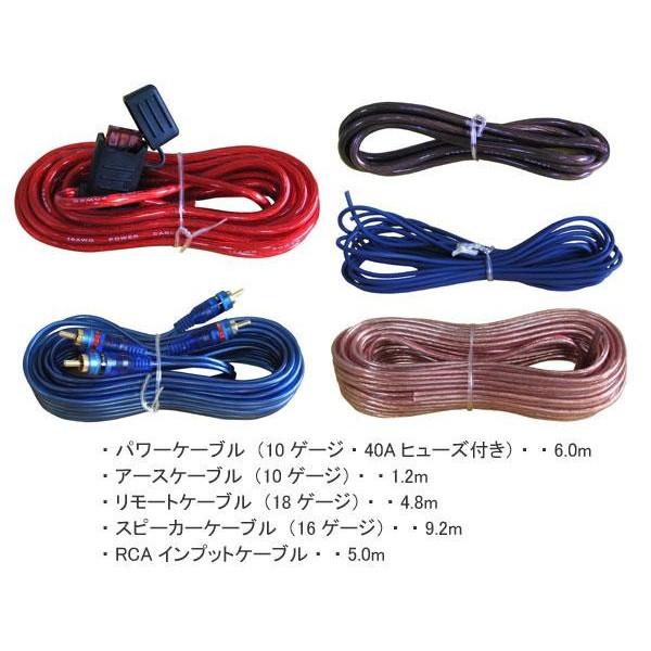 ブレイス 音秀 カーオーディオ・パワーアンプ用配線キット 10G PL-300