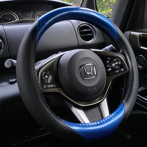 EX ハンドルカバー S ダークブルー 車内 ハンドル カバー ディオネ DH
