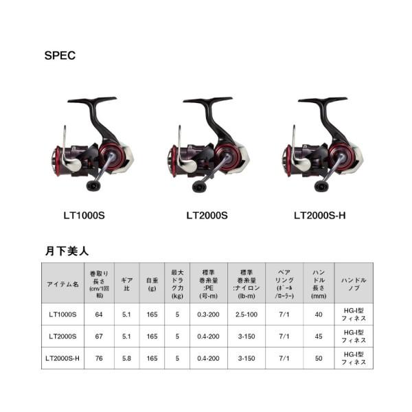 Daiwa 23月下美人 23年モデル アジングリール LT2000S 月下美人 30452