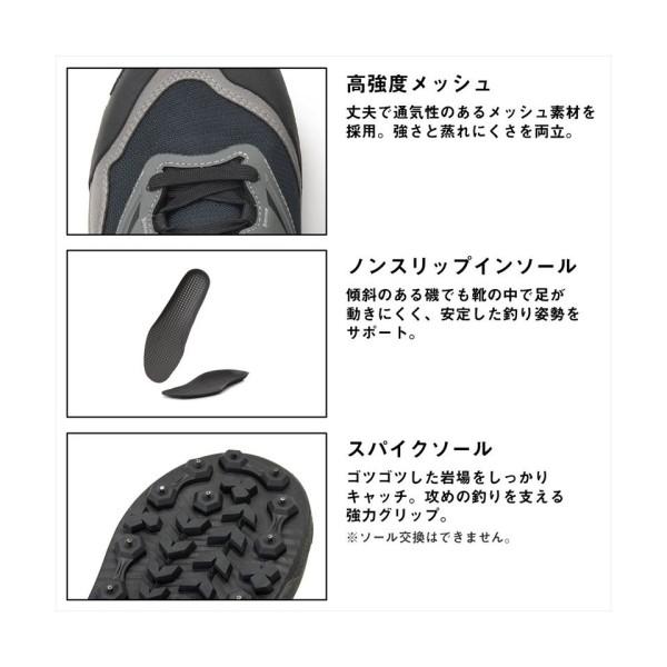 Daiwa DS-2104 スパイクソール フィッシングシューズ グレー 25.0cm 66876 ダイワ_5