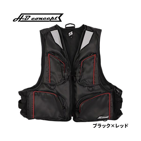 TAKAMIYA フローティングベスト TG-4525 ブラック×レッド フリー H.B