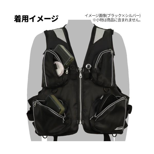 TAKAMIYA フローティングベスト TG-4525 ブラック×レッド フリー H.B