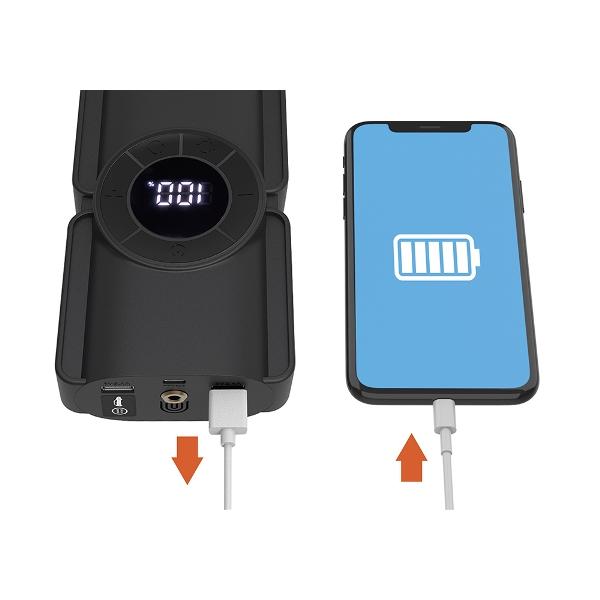 電動コンプレッサー付きジャンプスターター 8000mAh DC12V ディーゼル