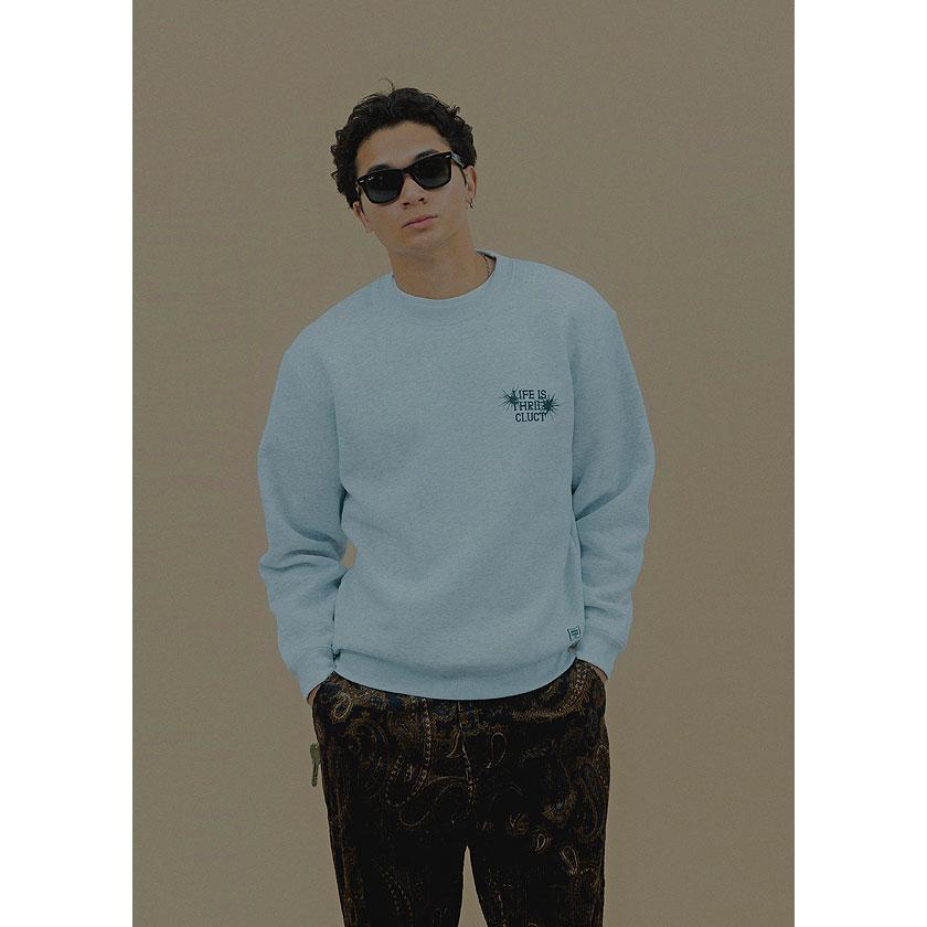CLUCT（クラクト） スウェット LIFE IS THRILL[CREW SWEAT] メンズ