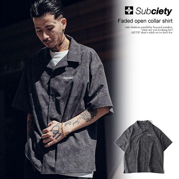 Subciety（サブサエティ） SALE セール シャツ SUBCIETY Faded open