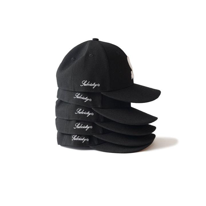 FISHBONE 刺繍 キャップ ブラック スナップバック Subciety（サブサエティ） キャップ SUBCIETY Embroidery variety cap