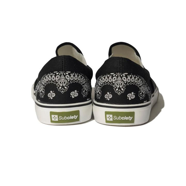 F.C.R.B. バンダナ柄 スリッポンサンダル Subciety（サブサエティ） スニーカー SUBCIETY Bandanna maria slip