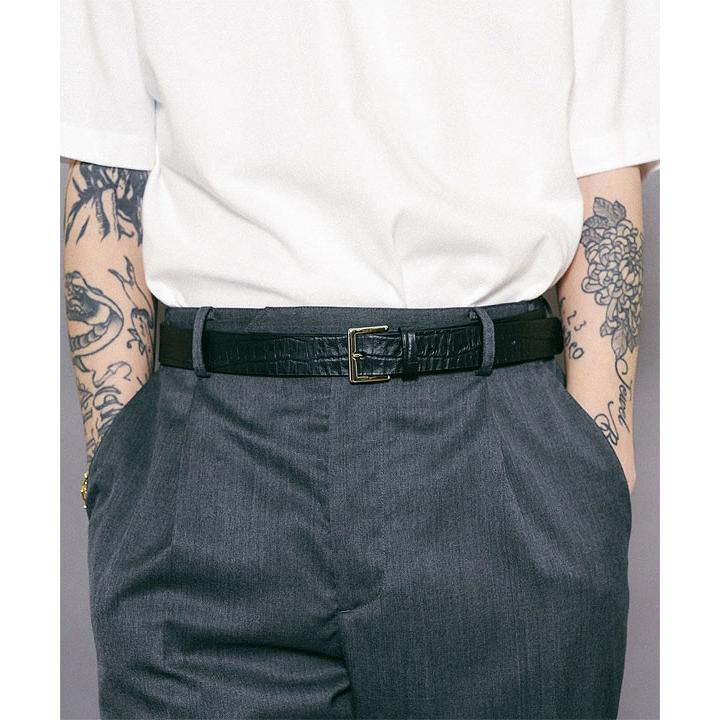 Subciety（サブサエティ） ベルト SUBCIETY CROCODILE STAMP BELT