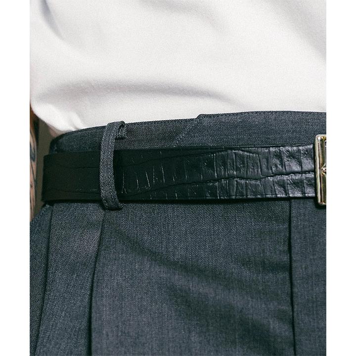 Subciety（サブサエティ） ベルト SUBCIETY CROCODILE STAMP BELT