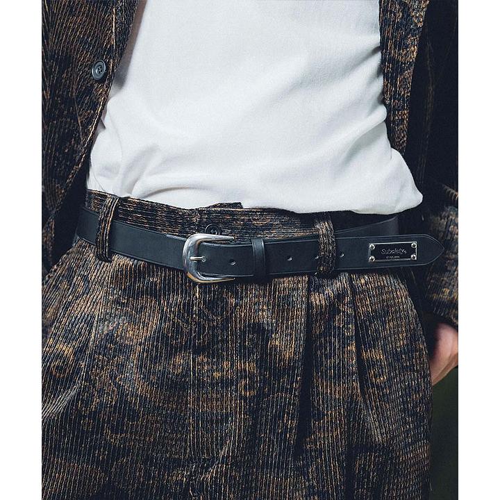 SUBCIETY サブサエティ ITALIAN LEATHER BELT subciety メンズ ベルト レザーベルト プレーンベルト atfacc Subciety（サブサエティ） ベルト SUBCIETY ITALIAN LEATHER BELT