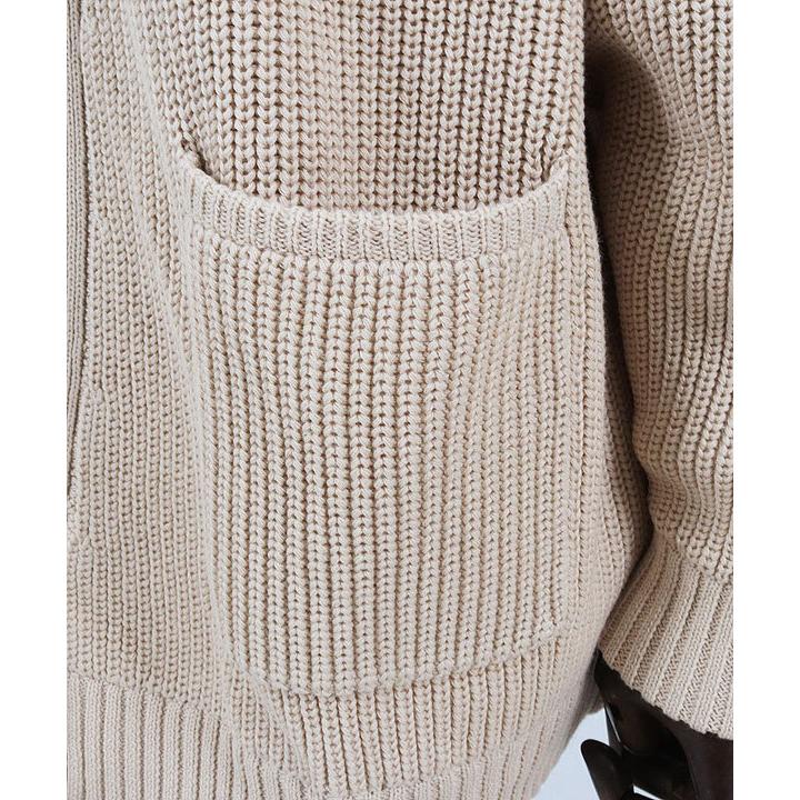 SALE セール GLIMCLAP グリムクラップ カーディガン collar-less design cotton sweater cardigan メンズ｜artif｜11