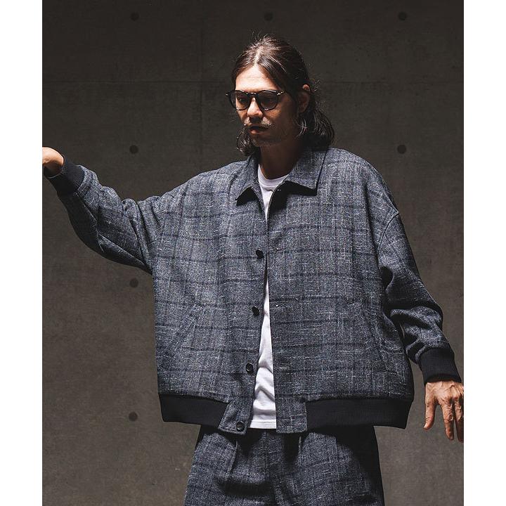 GLIMCLAP SALE セール グリムクラップ ジャケット Plaid pattern rib