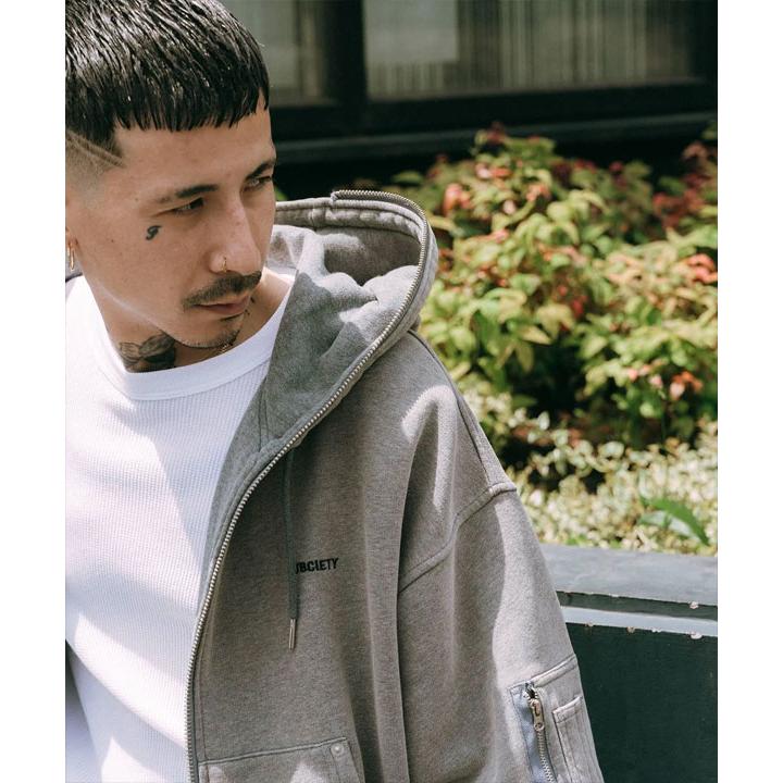 SUBCIETY サブサエティ Full zip hoodie subciety メンズ パーカー ジップパーカー スウェット 裏起毛 ヴィンテージ加工 送料無料 atftps Subciety（サブサエティ） パーカー SUBCIETY Full zip hoodie
